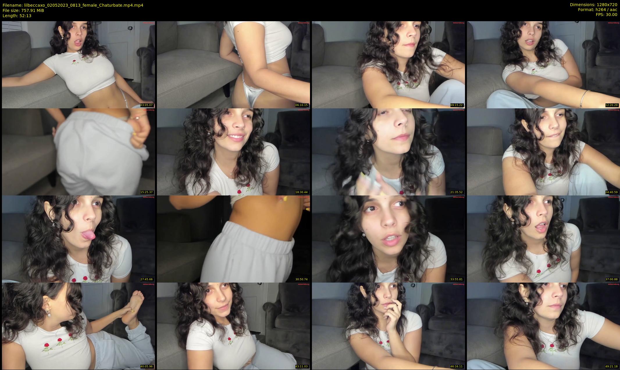 lilbeccaxo — 53 minute Chaturbate female cam show recording, 720p, May 2, 2023