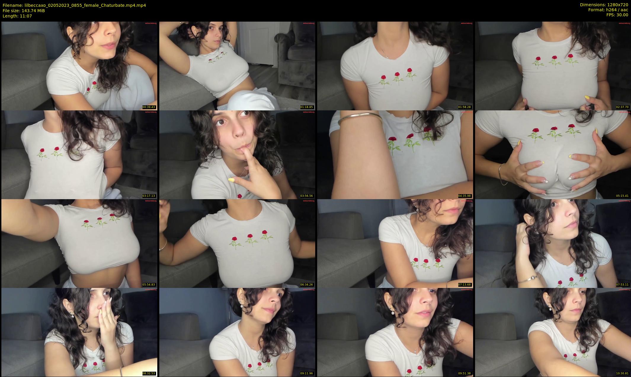 lilbeccaxo — 12 minute Chaturbate female cam show recording, 720p, May 2, 2023