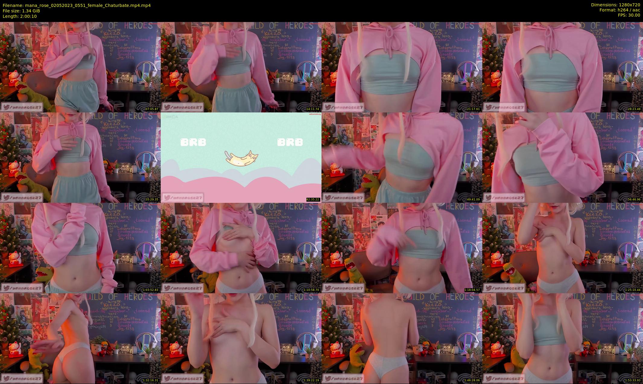 mana_rose — 121 minute Chaturbate female cam show recording, 720p, May 2, 2023