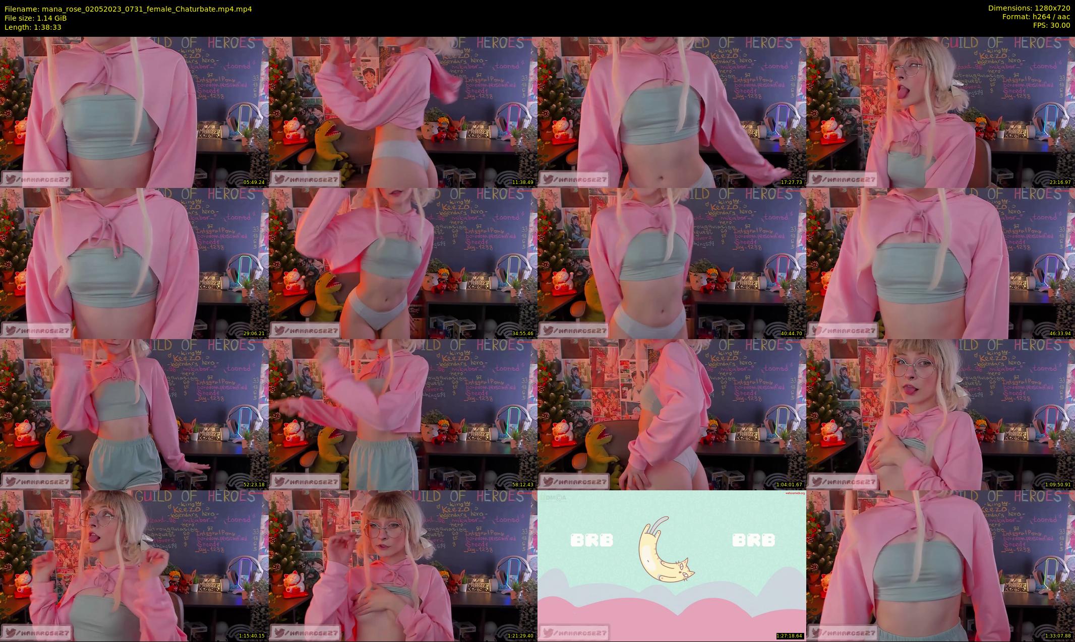 mana_rose — 99 minute Chaturbate female cam show recording, 720p, May 2, 2023