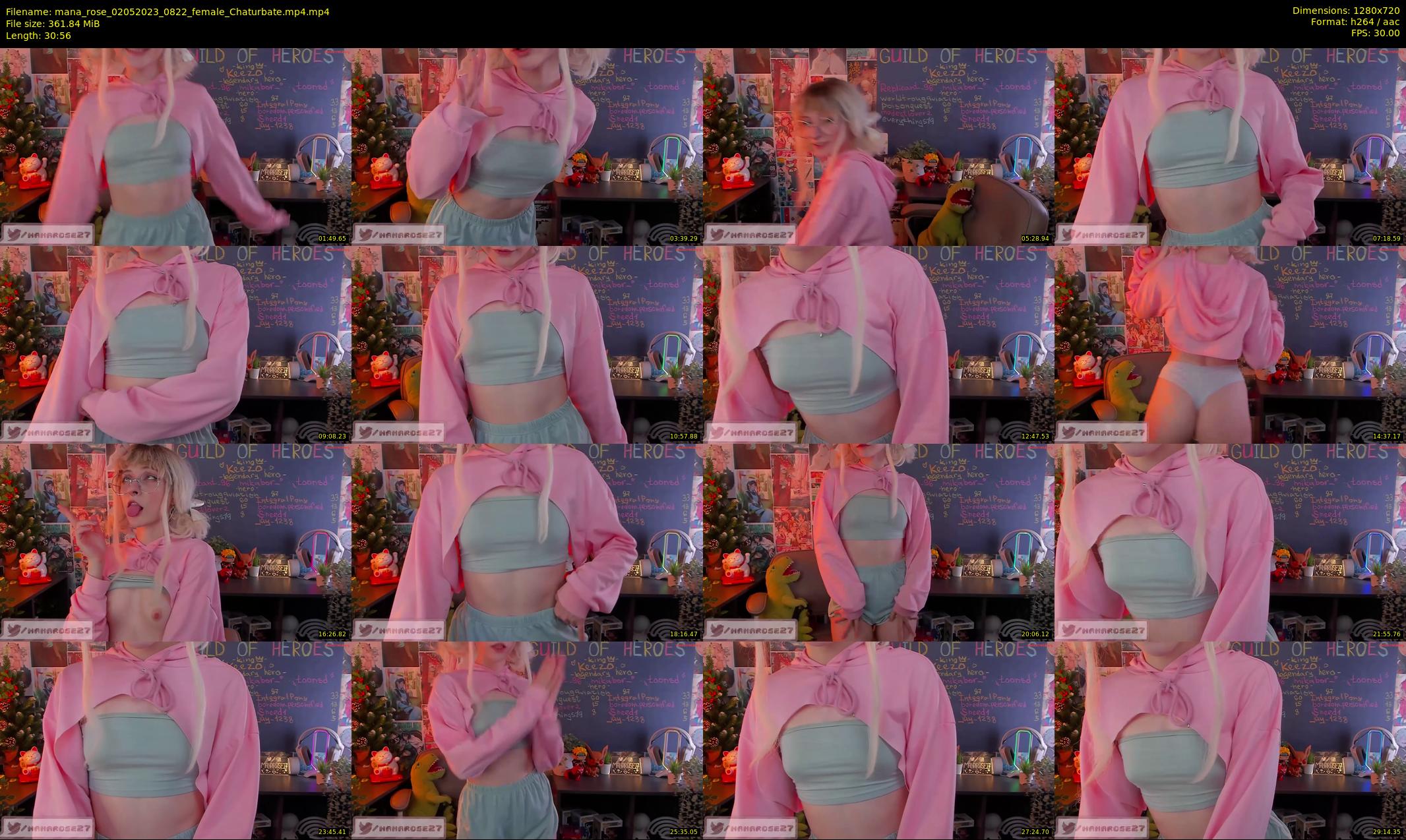 mana_rose — 31 minute Chaturbate female cam show recording, 720p, May 2, 2023