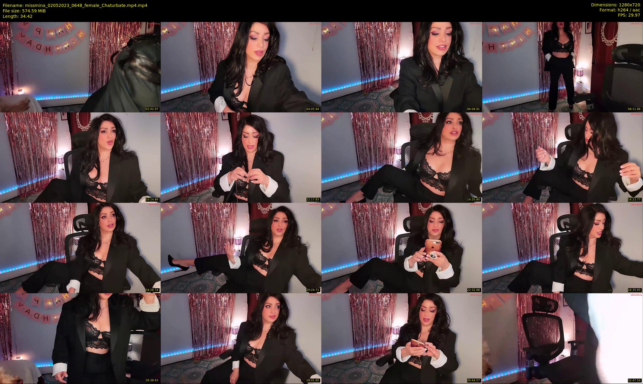missmina — 35 minute Chaturbate female cam show recording, 720p, May 2, 2023