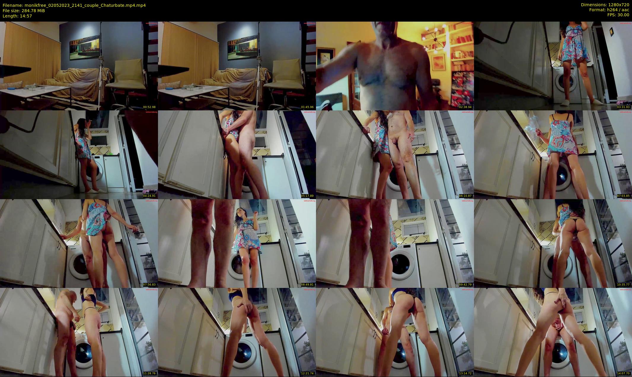 monikfree — 15 minute Chaturbate couple cam show recording, 720p, May 2, 2023