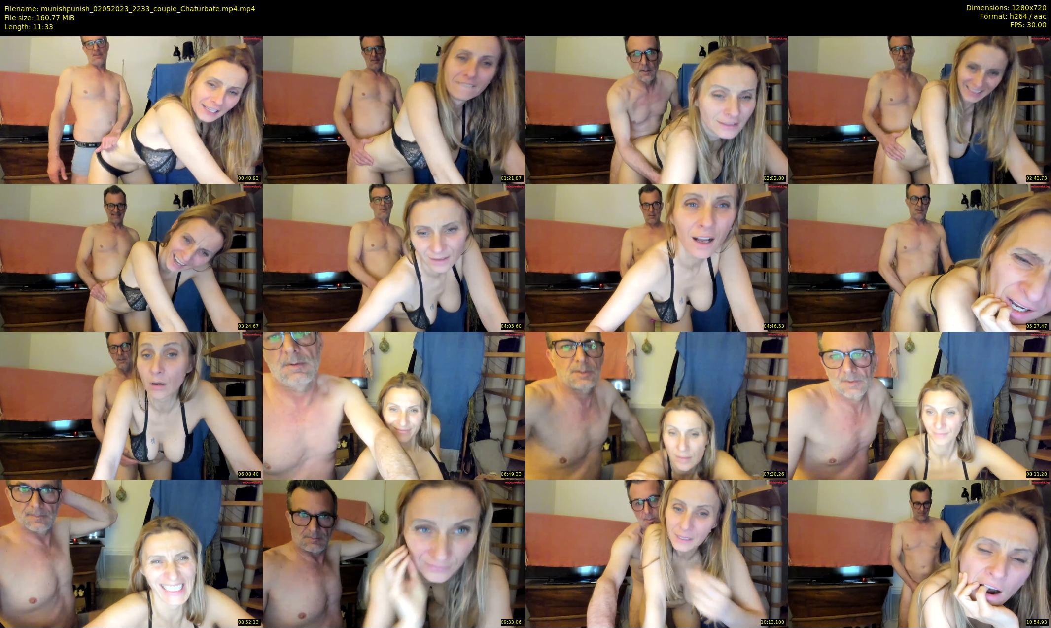 munishpunish — 12 minute Chaturbate couple cam show recording, 720p, May 2, 2023