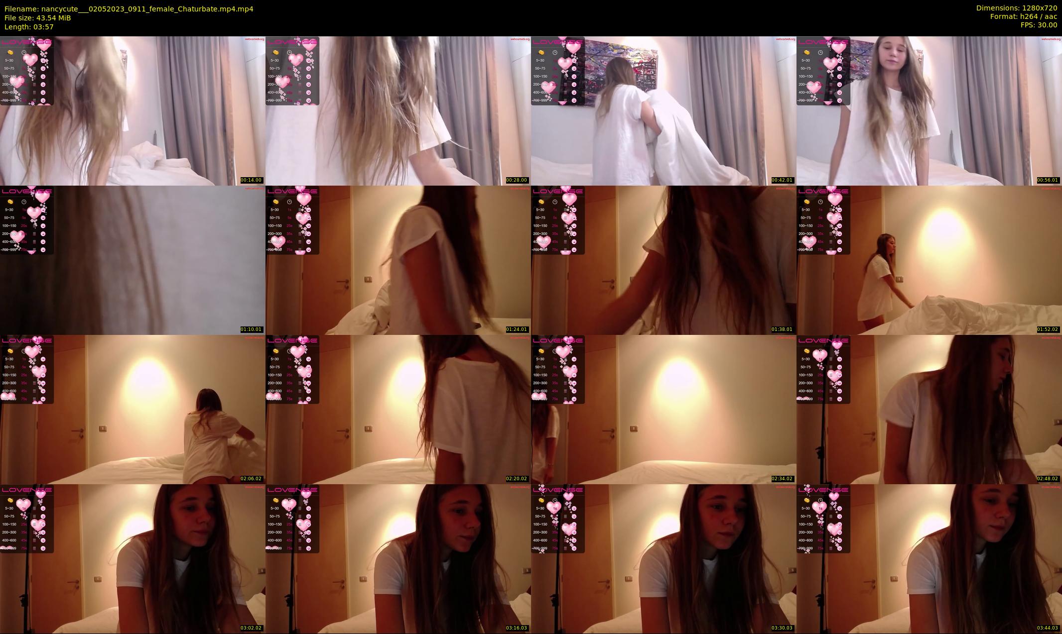 nancycute__ — 4 minute Chaturbate female cam show recording, 720p, May 2, 2023