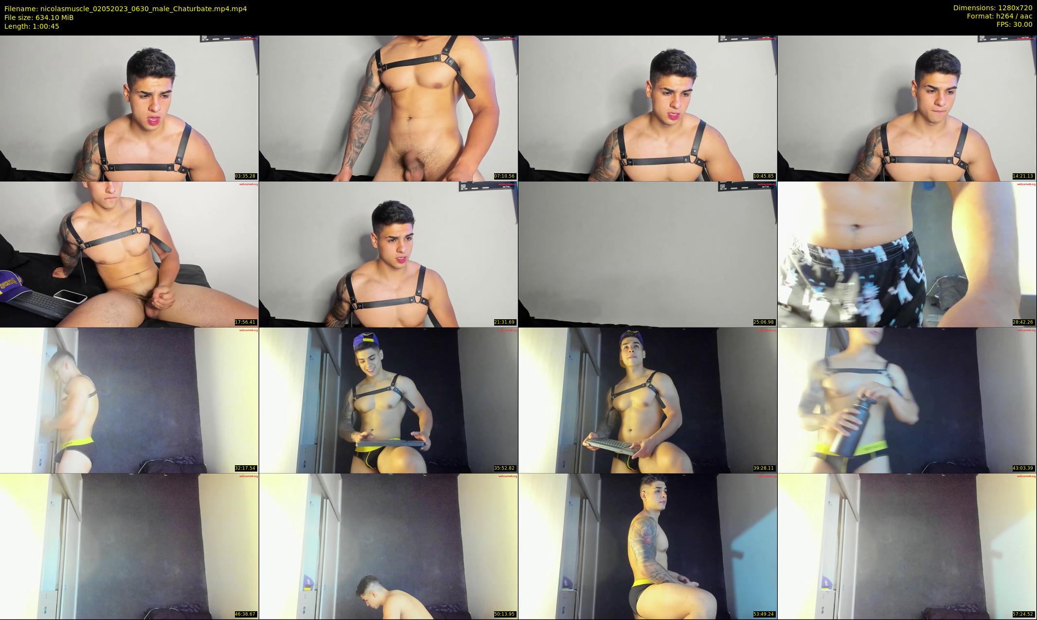 nicolasmuscle — 61 minute Chaturbate male cam show recording, 720p, May 2, 2023