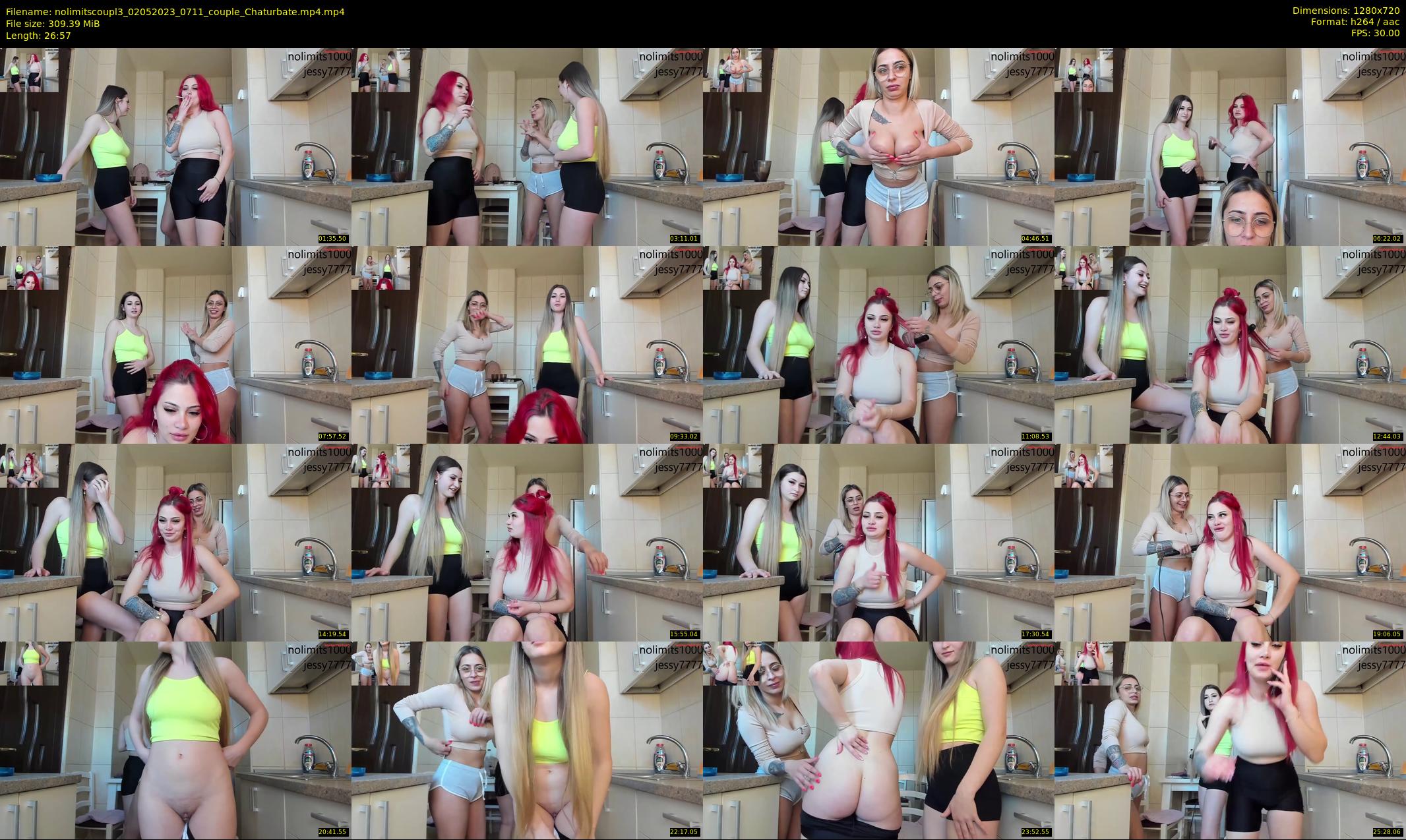 nolimitscoupl3 — 27 minute Chaturbate couple cam show recording, 720p, May 2, 2023