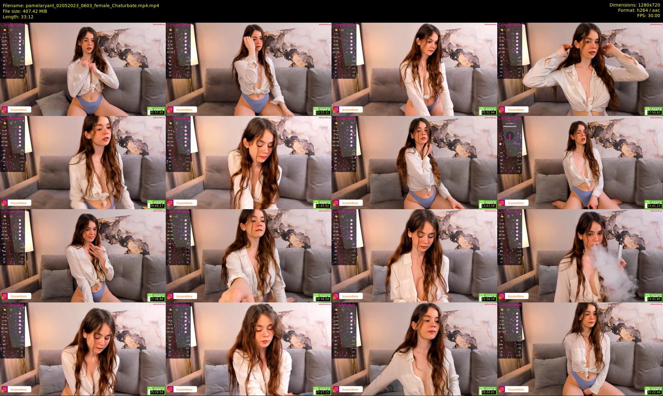 pamelaryant — 34 minute Chaturbate female cam show recording, 720p, May 2, 2023