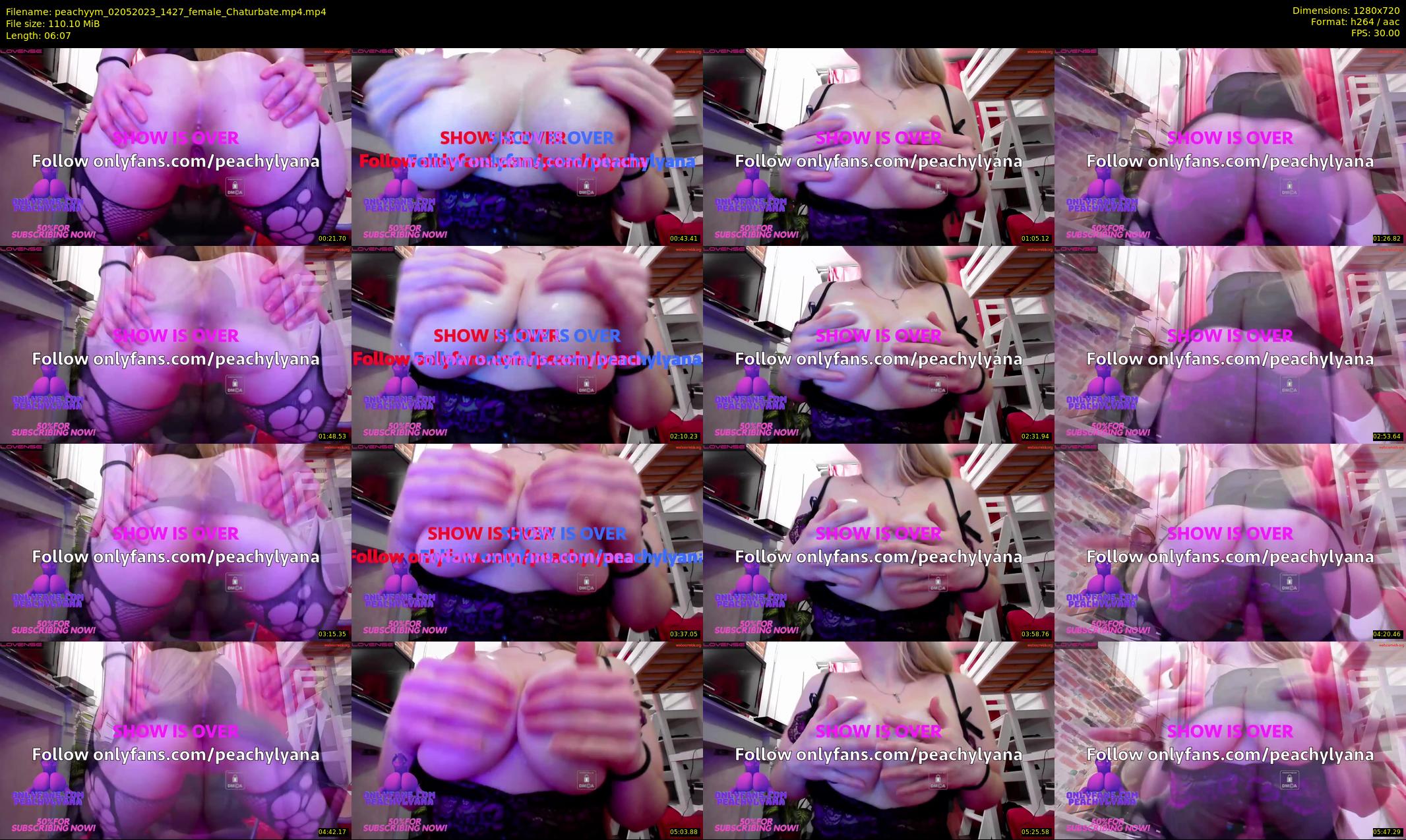 peachyym — 7 minute Chaturbate female cam show recording, 720p, May 2, 2023