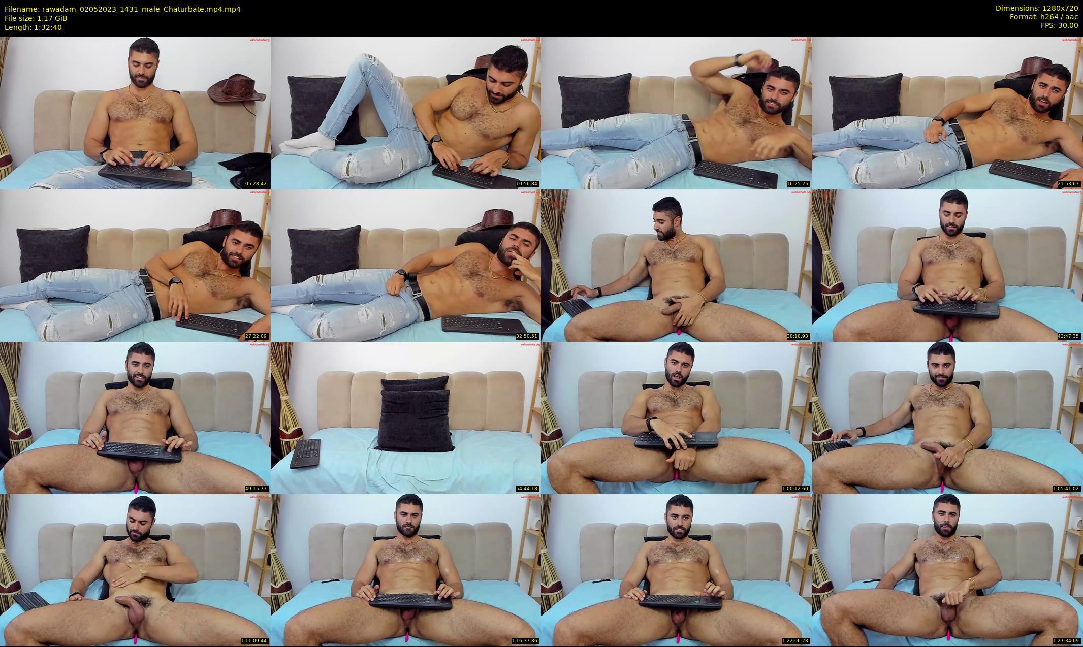 rawadam — 93 minute Chaturbate male cam show recording, 720p, May 2, 2023
