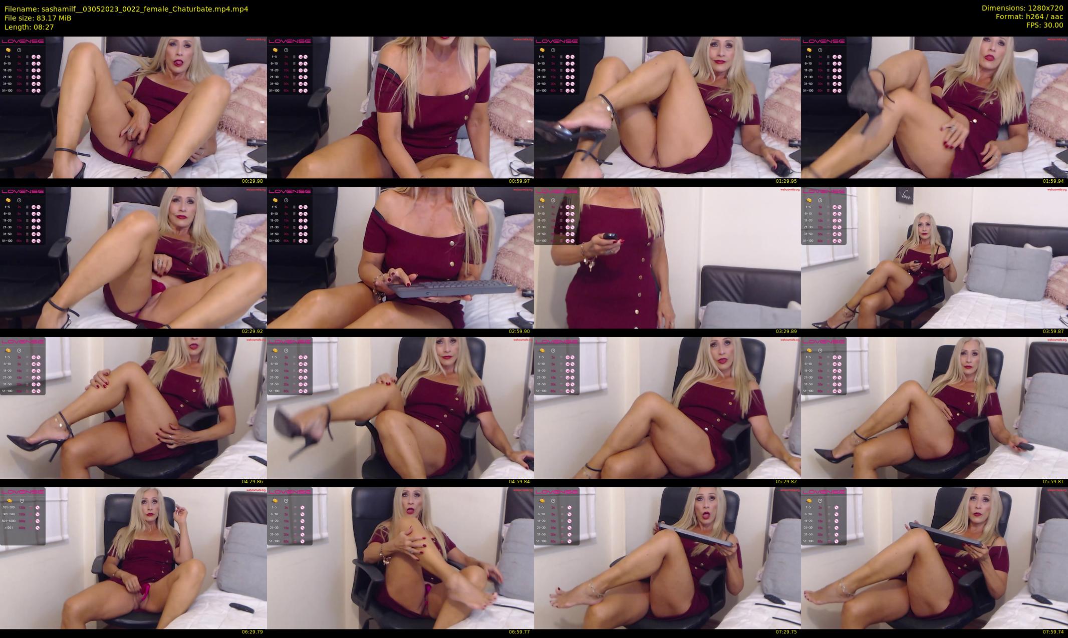 sashamilf_ — 9 minute Chaturbate female cam show recording, 720p, May 3, 2023