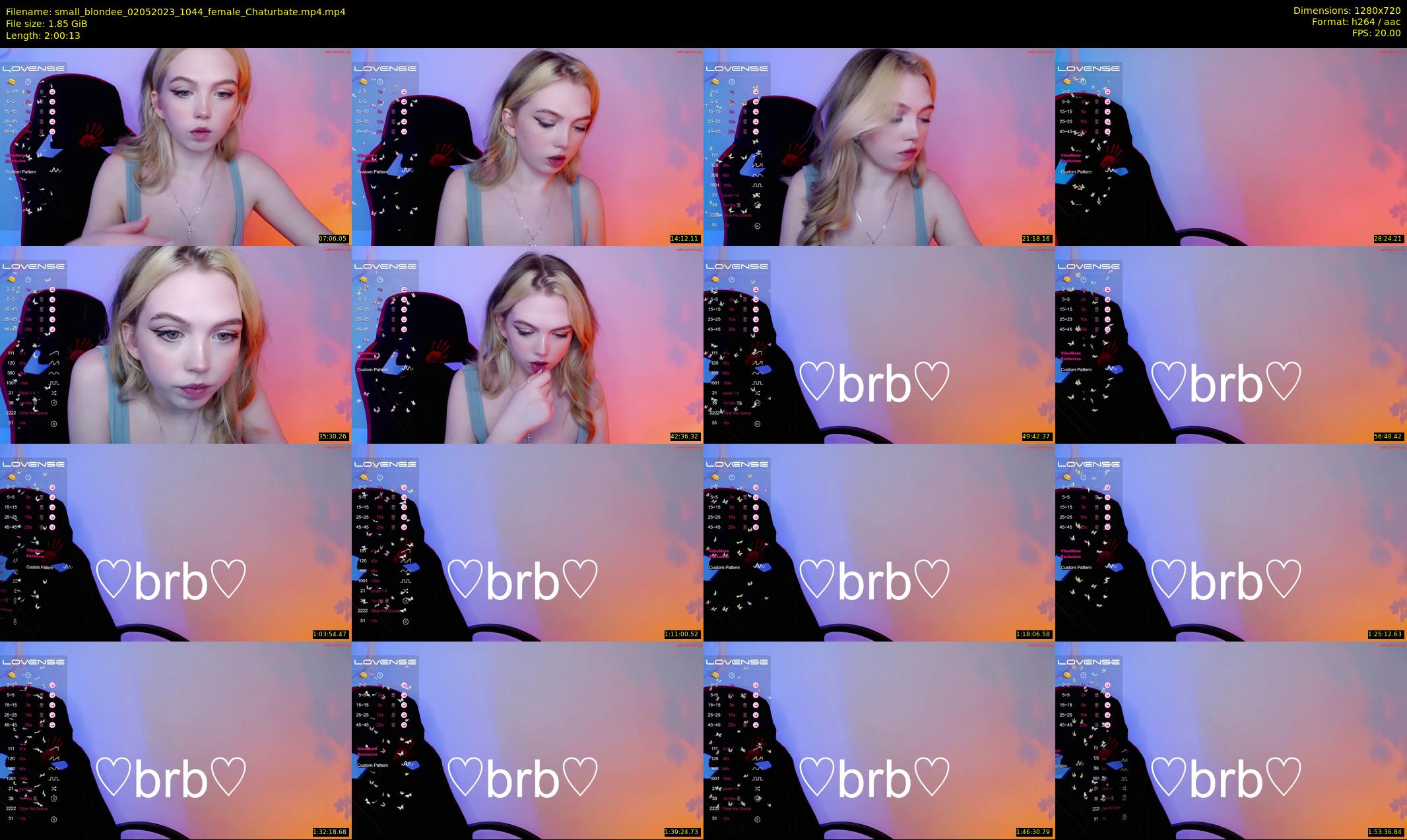 small_blondee — 121 minute Chaturbate female cam show recording, 720p, May 2, 2023