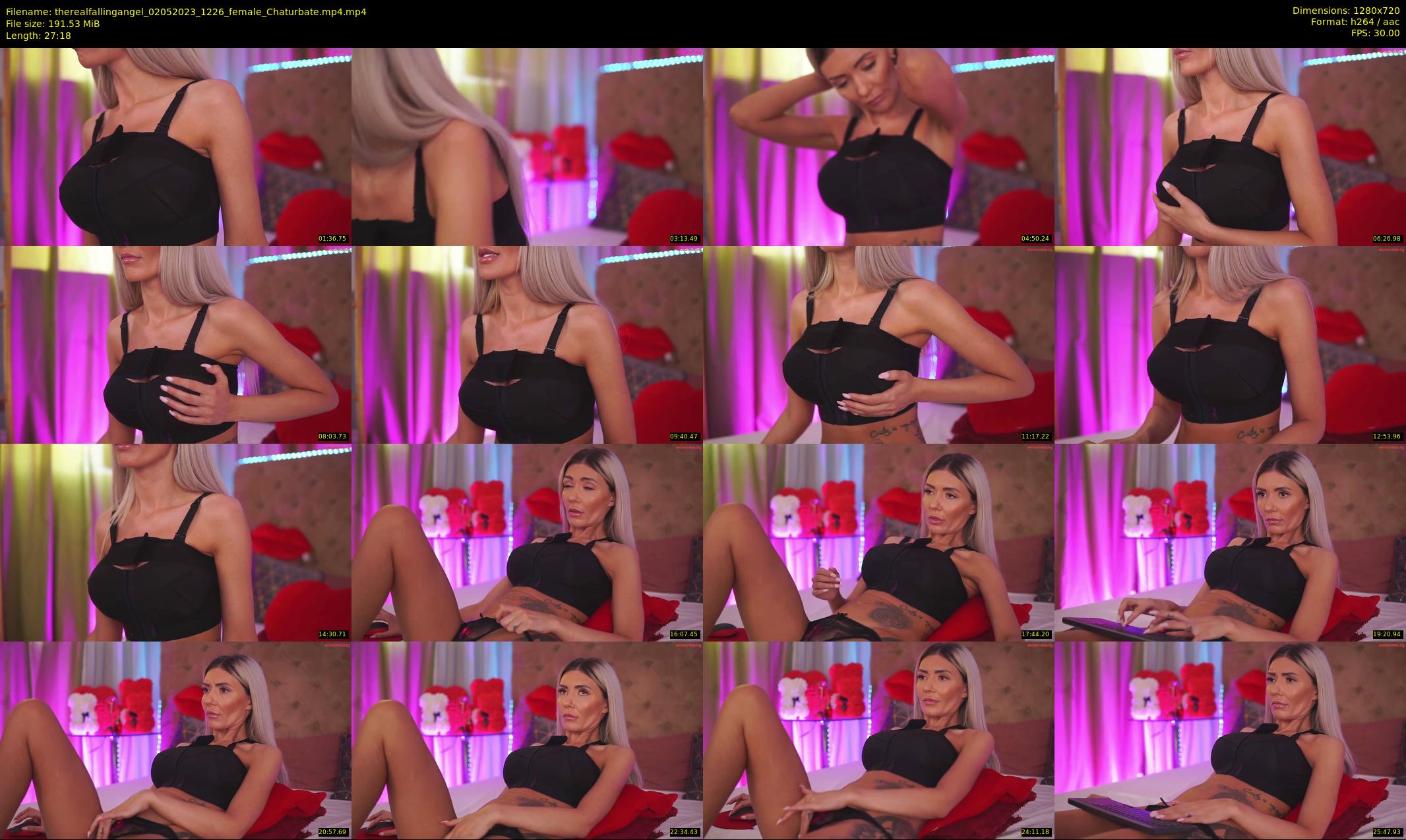 therealfallingangel — 28 minute Chaturbate female cam show recording, 720p, May 2, 2023