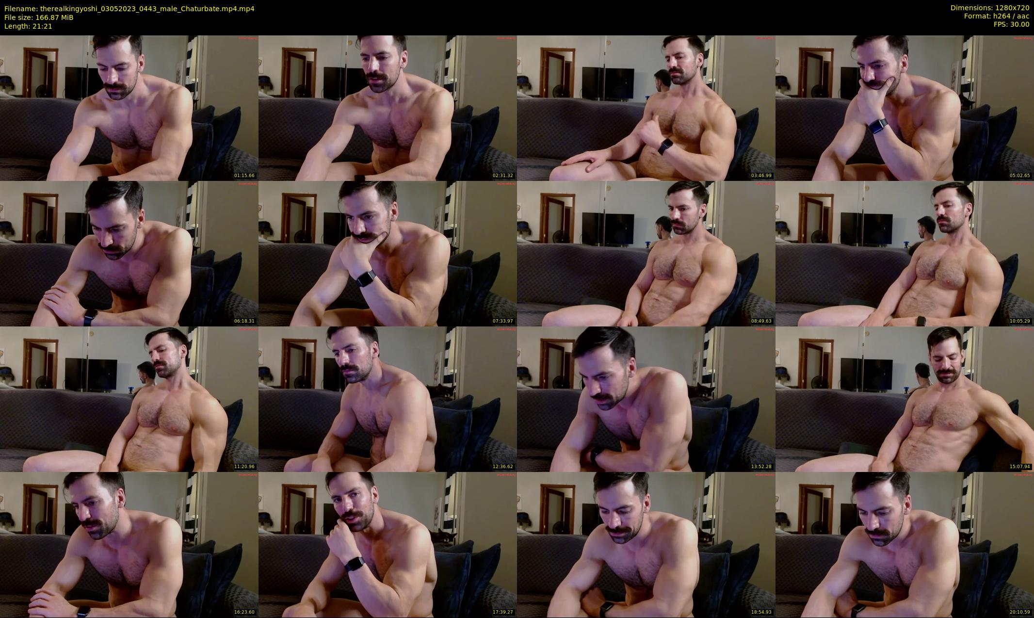 therealkingyoshi — 22 minute Chaturbate male cam show recording, 720p, May 3, 2023