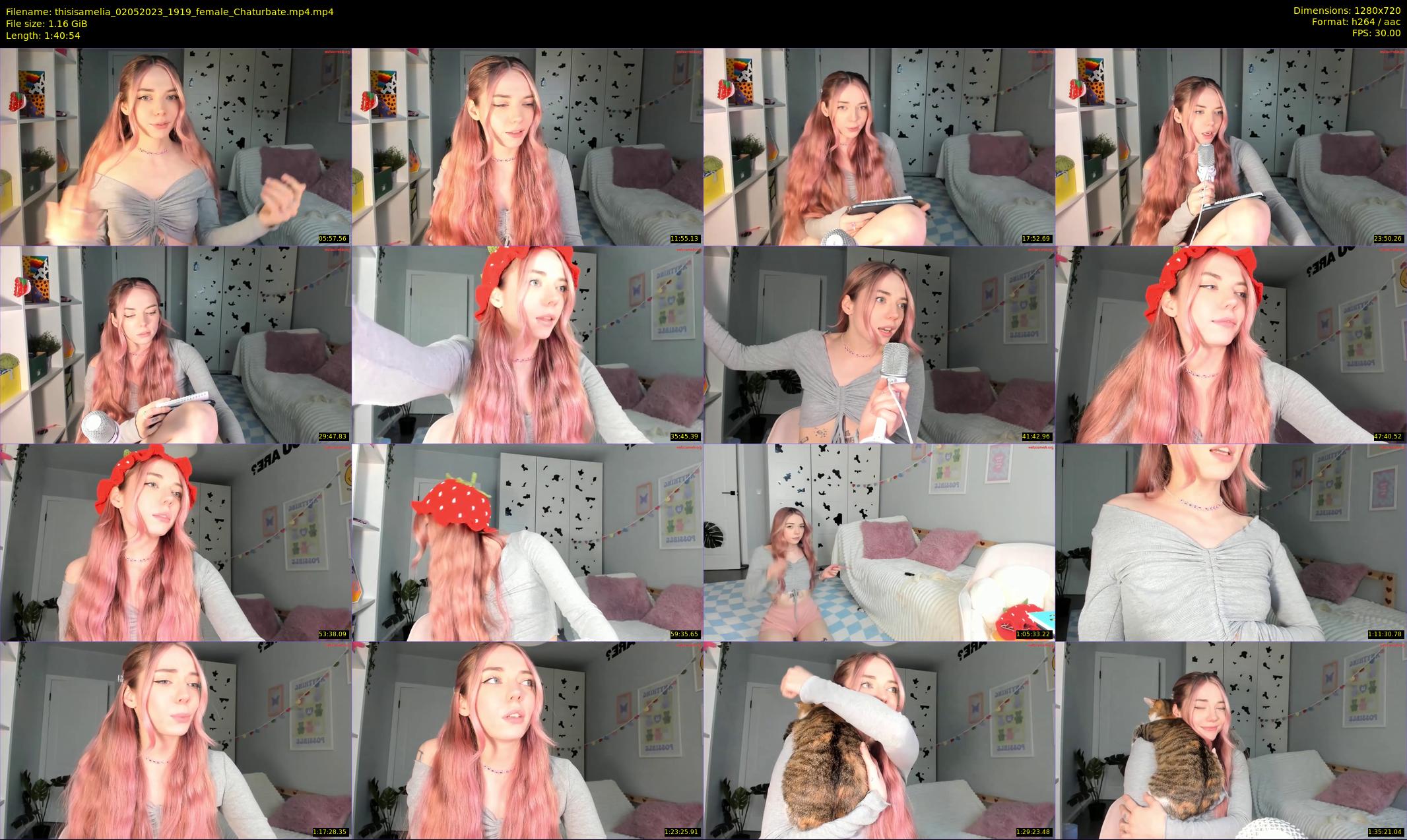 thisisamelia — 101 minute Chaturbate female cam show recording, 720p, May 2, 2023