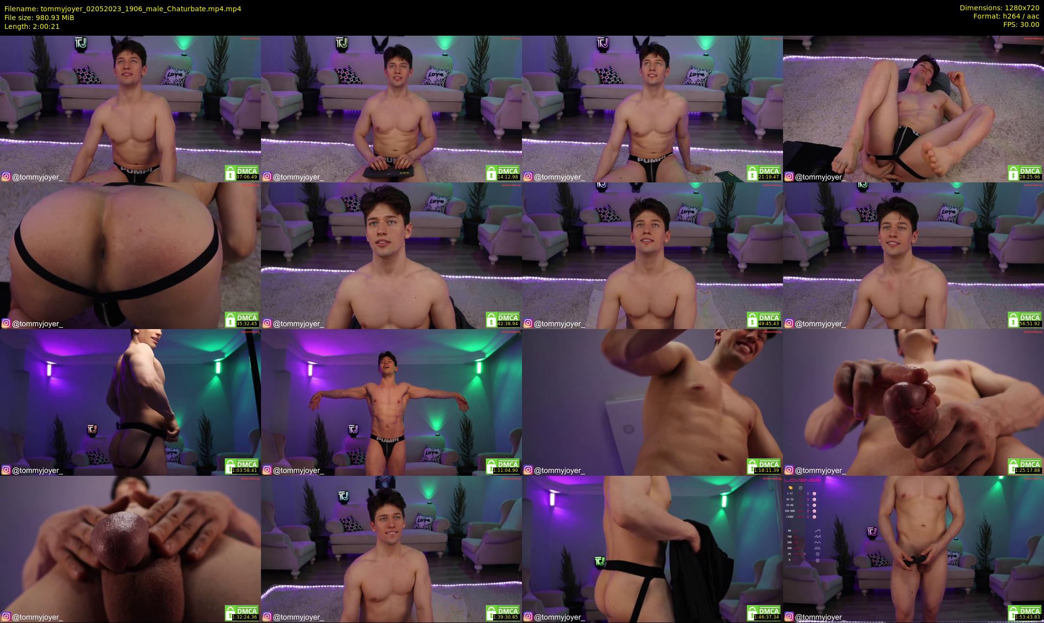 tommyjoyer — 121 minute Chaturbate male cam show recording, 720p, May 2, 2023