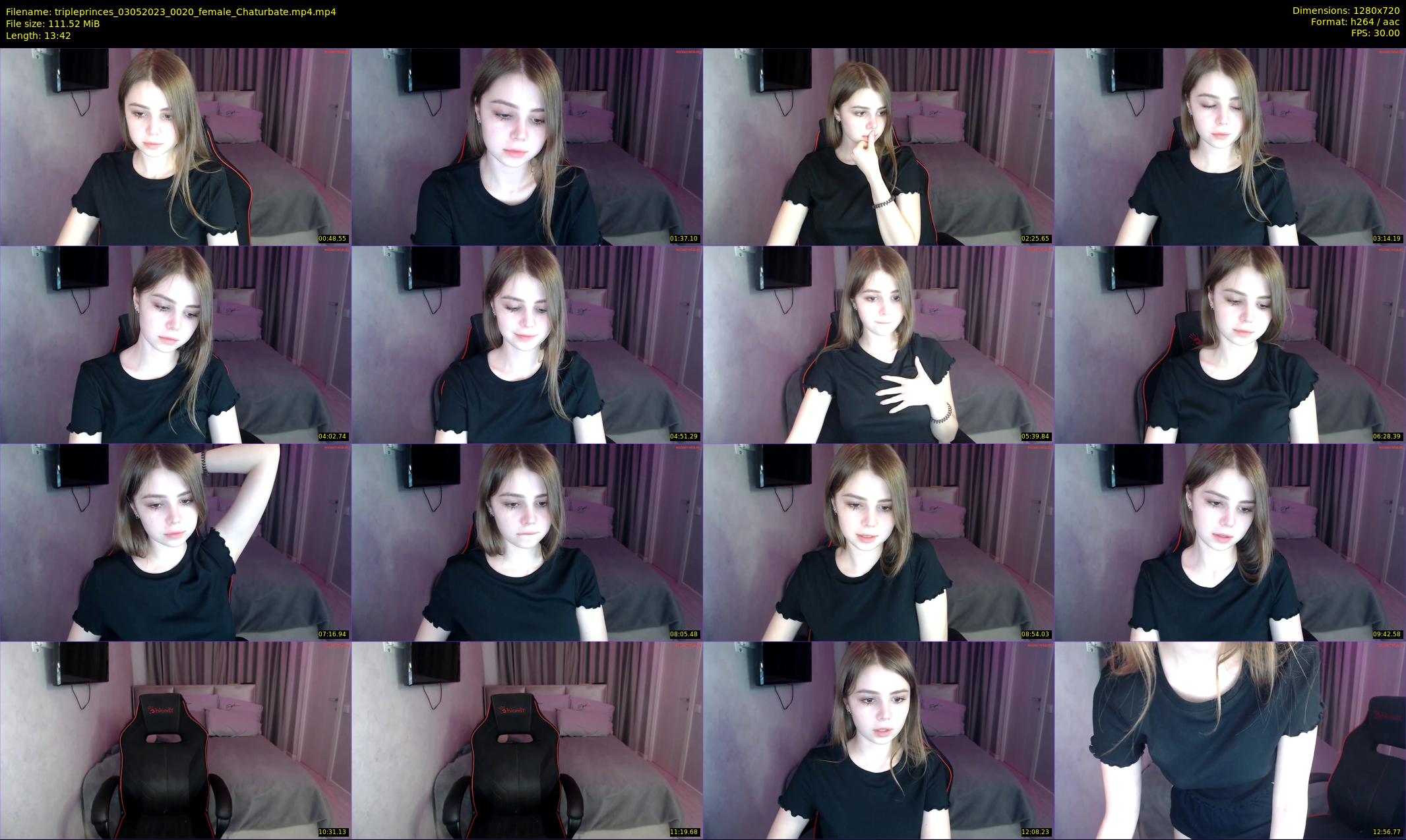 tripleprinces — 14 minute Chaturbate female cam show recording, 720p, May 3, 2023