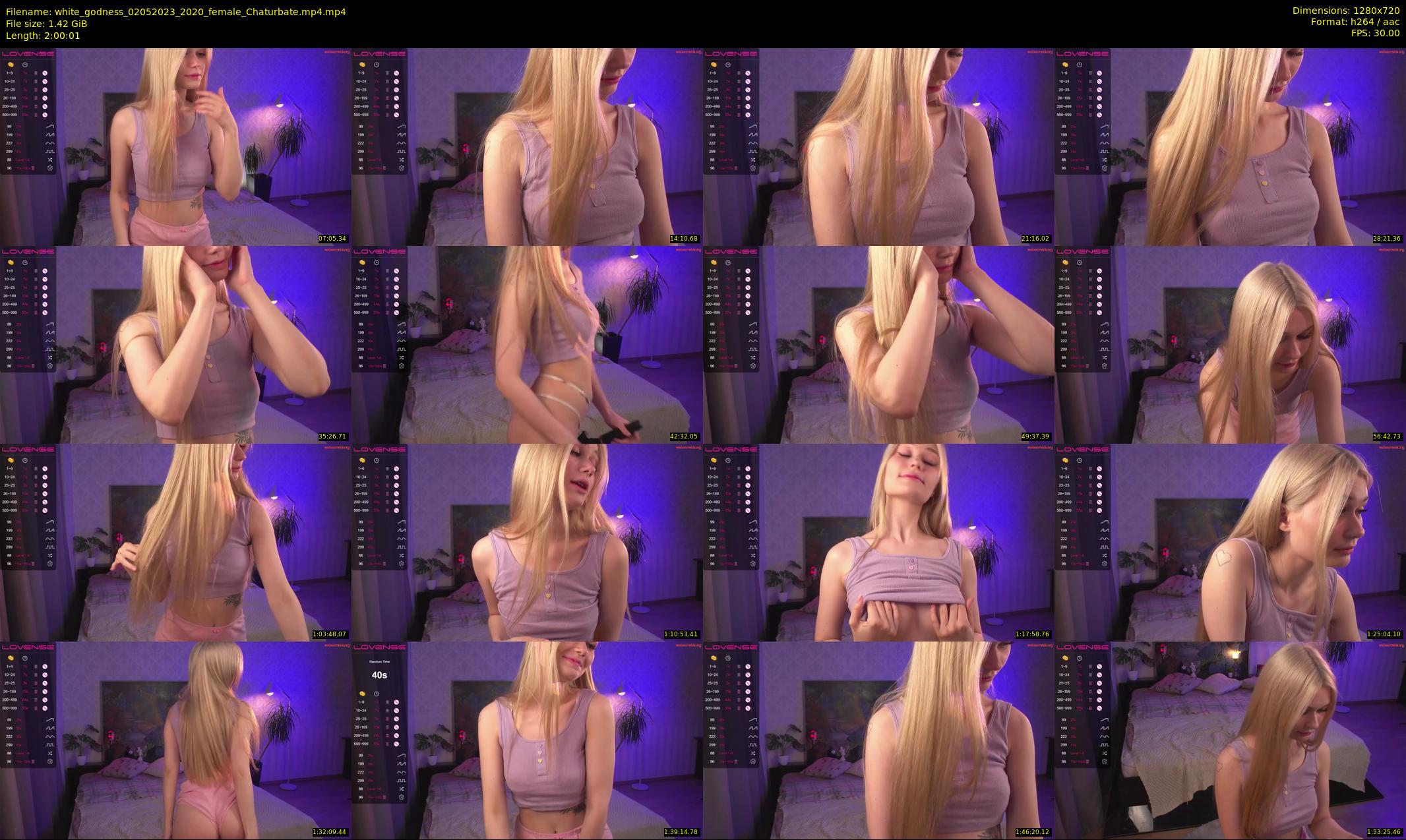 white_godness — 121 minute Chaturbate female cam show recording, 720p, May 2, 2023