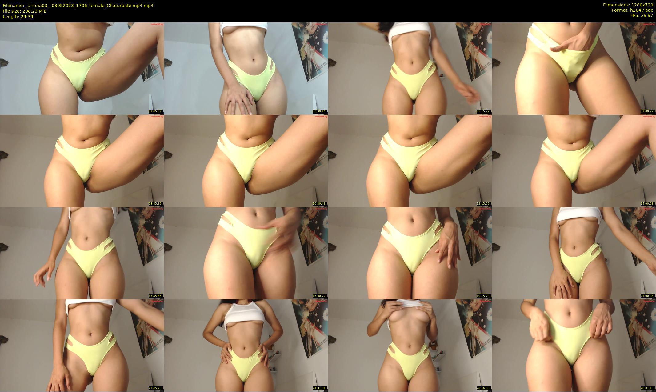 _ariana03_ — 30 minute Chaturbate female cam show recording, 720p, May 3, 2023