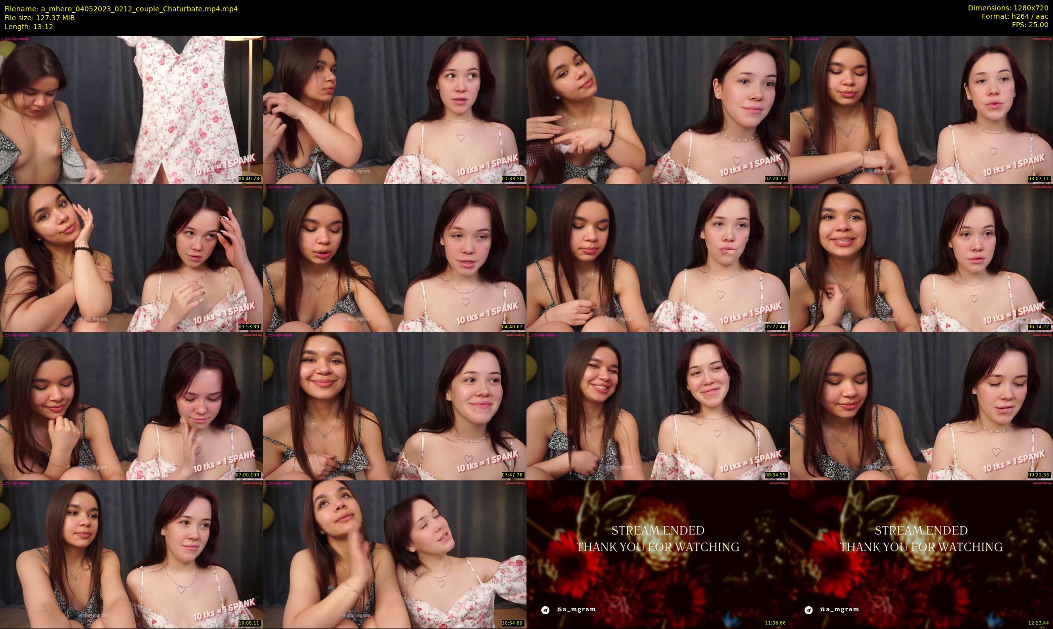 a_mhere — 14 minute Chaturbate couple cam show recording, 720p, May 4, 2023