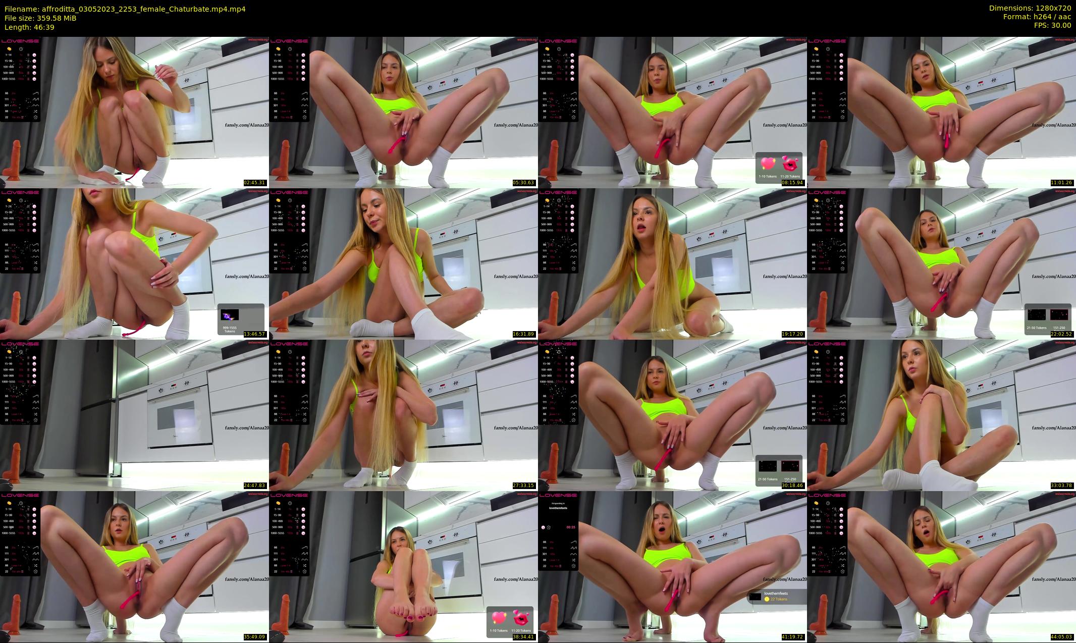 affroditta — 47 minute Chaturbate female cam show recording, 720p, May 3, 2023