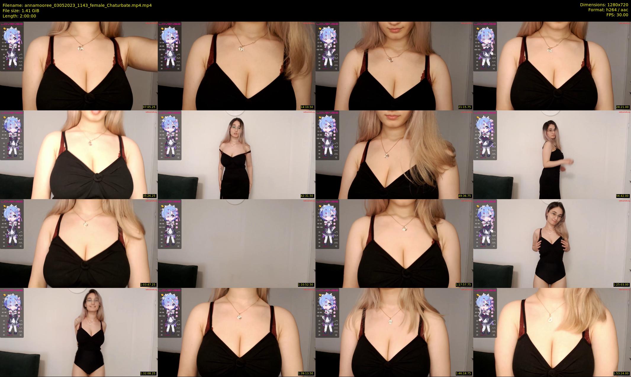 annamooree — 120 minute Chaturbate female cam show recording, 720p, May 3, 2023