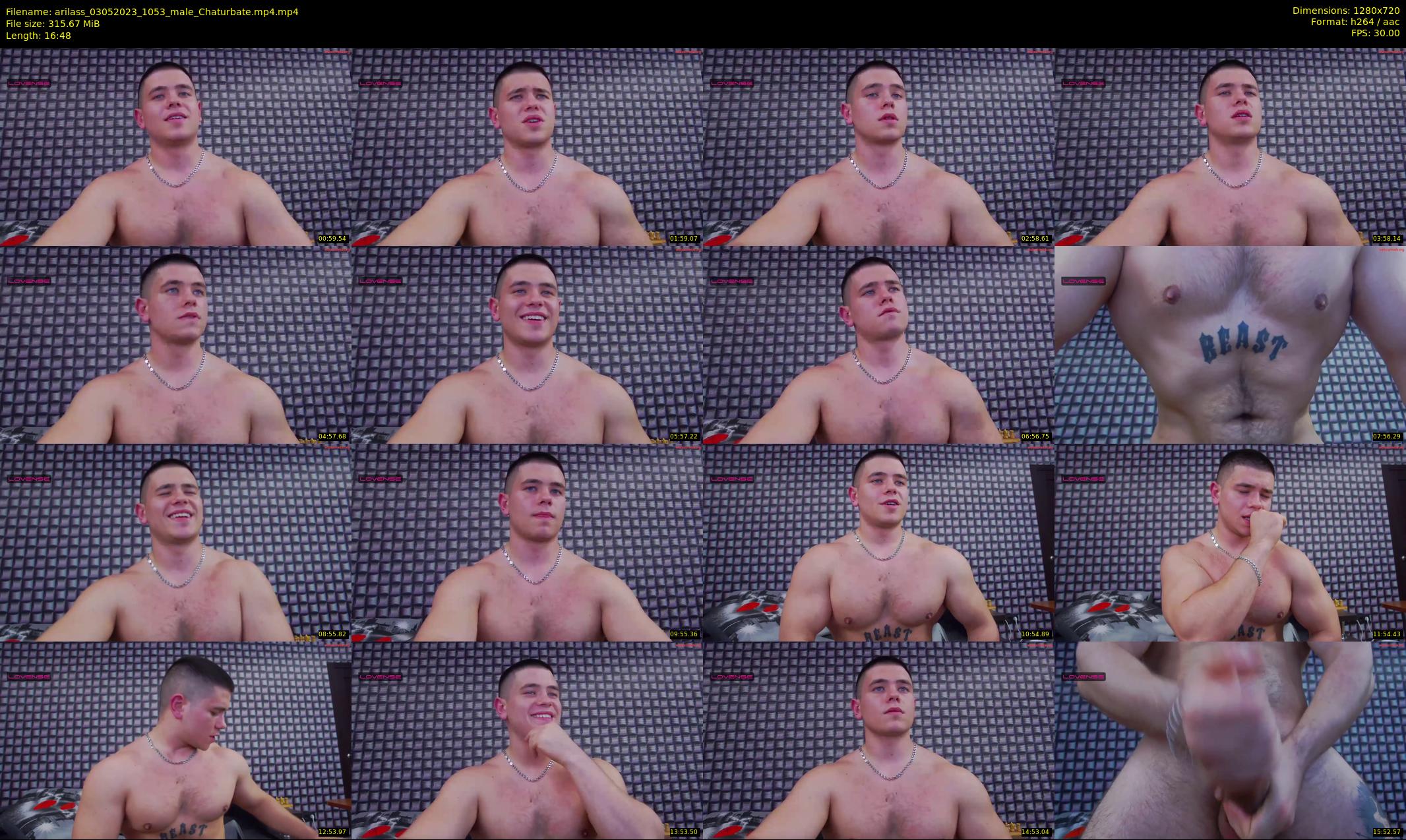 arilass — 17 minute Chaturbate male cam show recording, 720p, May 3, 2023