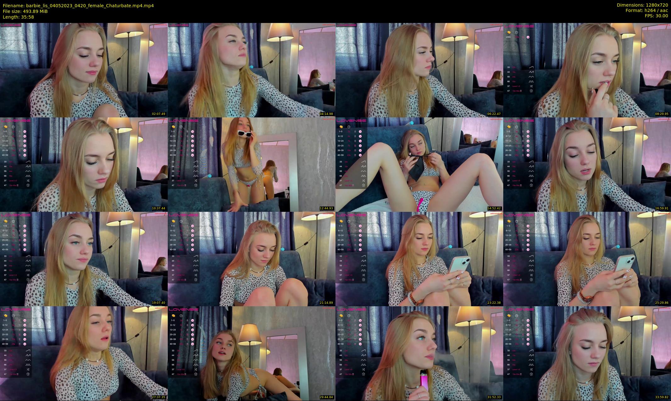 barbie_lis — 36 minute Chaturbate female cam show recording, 720p, May 4, 2023