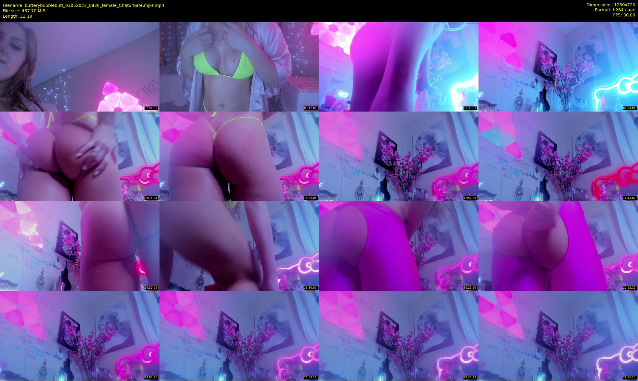 butterybubblebutt — 32 minute Chaturbate couple cam show recording, 720p, May 3, 2023