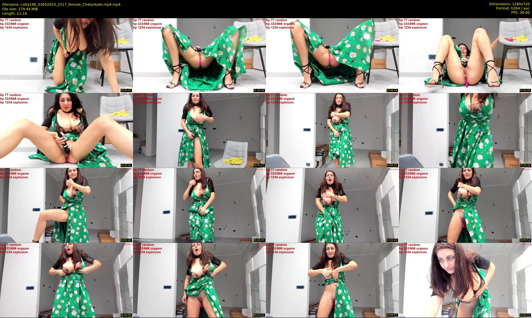 catty190 — 12 minute Chaturbate female cam show recording, 720p, May 3, 2023