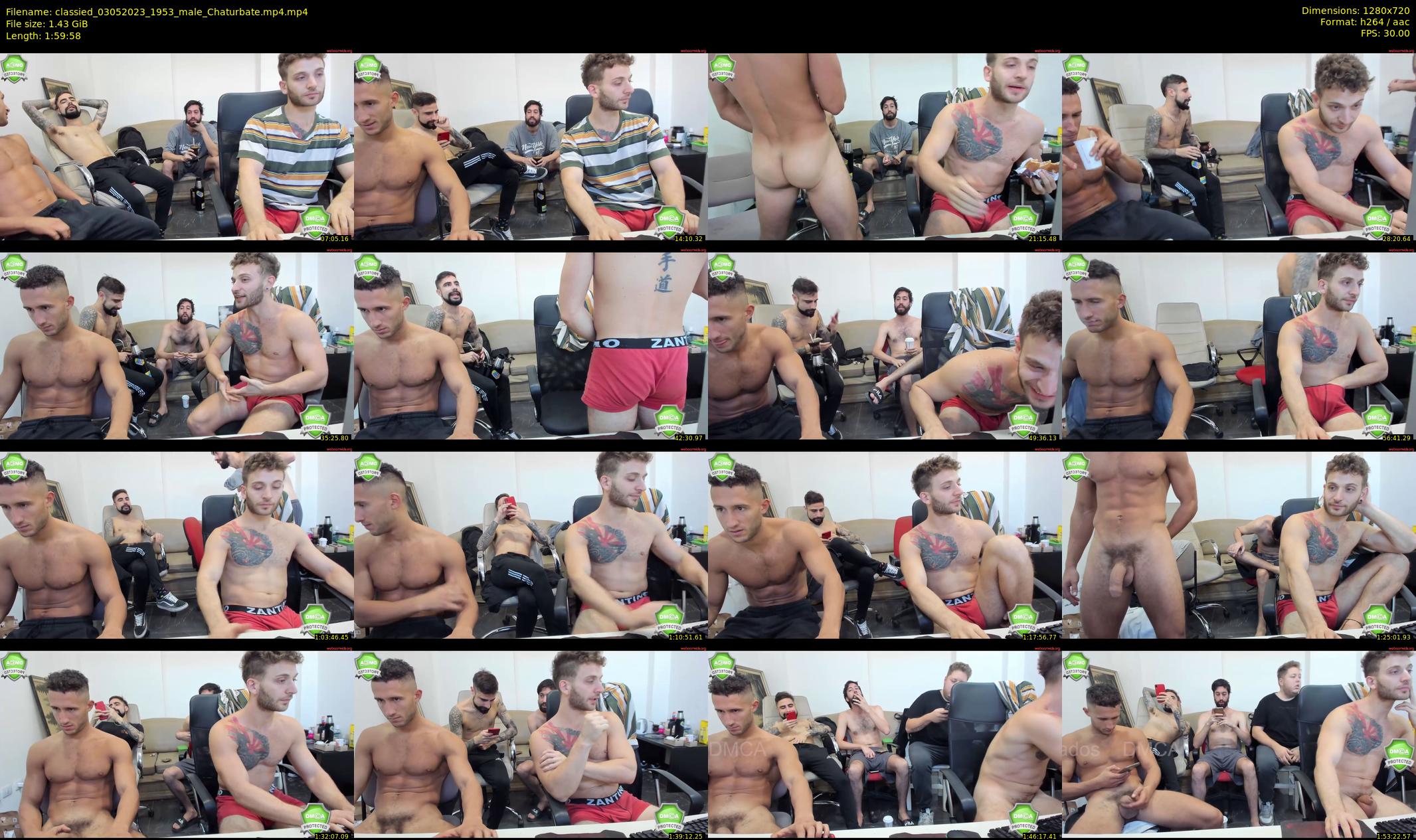 classied — 120 minute Chaturbate male cam show recording, 720p, May 3, 2023