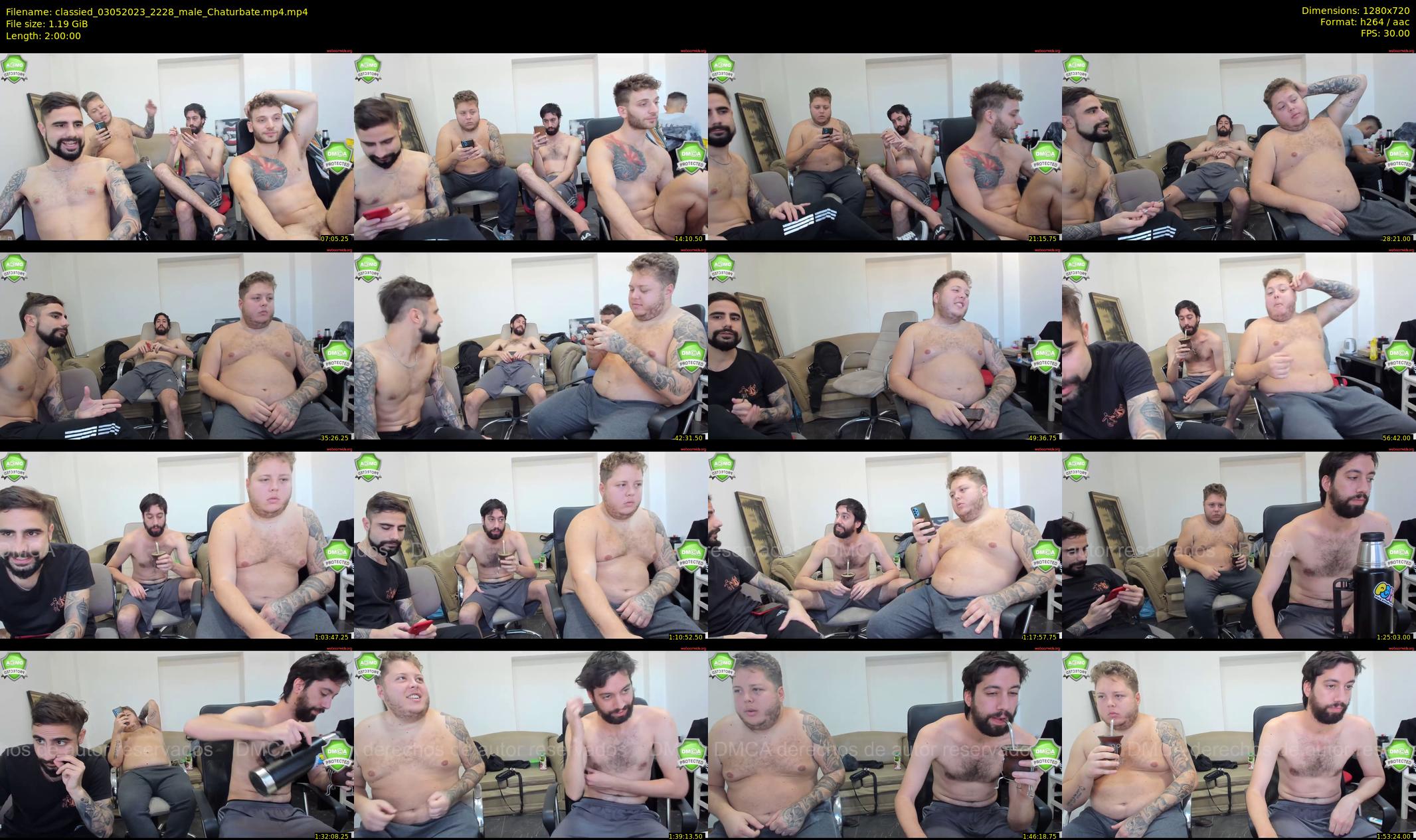 classied — 120 minute Chaturbate male cam show recording, 720p, May 3, 2023