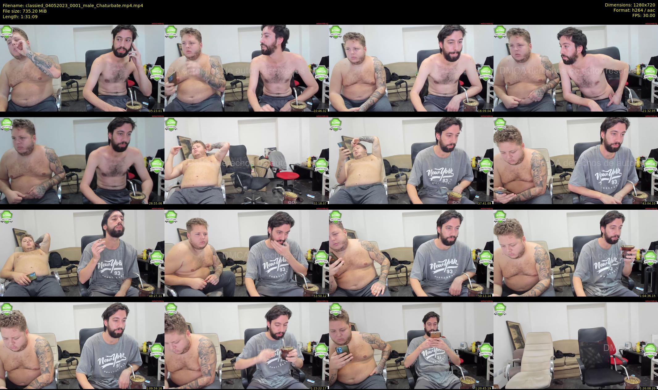classied — 92 minute Chaturbate male cam show recording, 720p, May 4, 2023