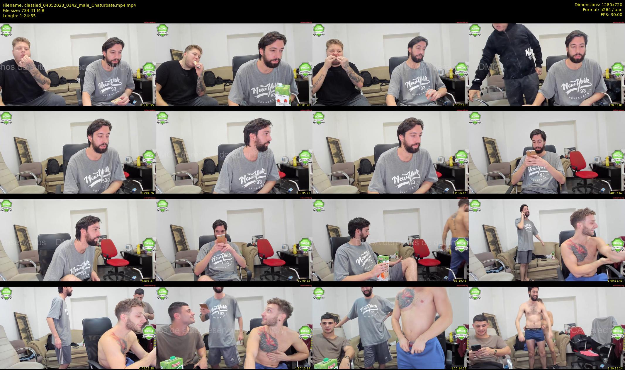 classied — 85 minute Chaturbate male cam show recording, 720p, May 4, 2023