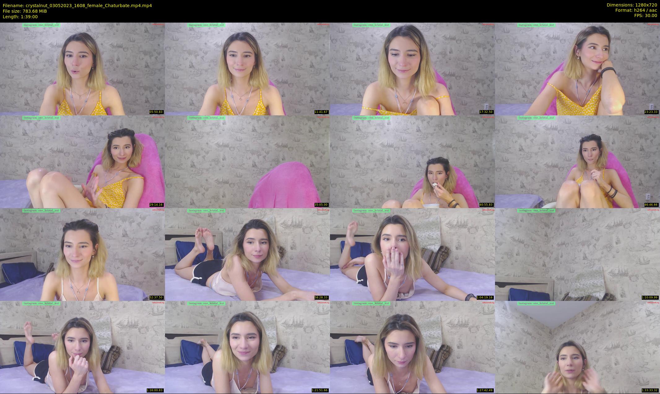 crystalnut — 99 minute Chaturbate female cam show recording, 720p, May 3, 2023