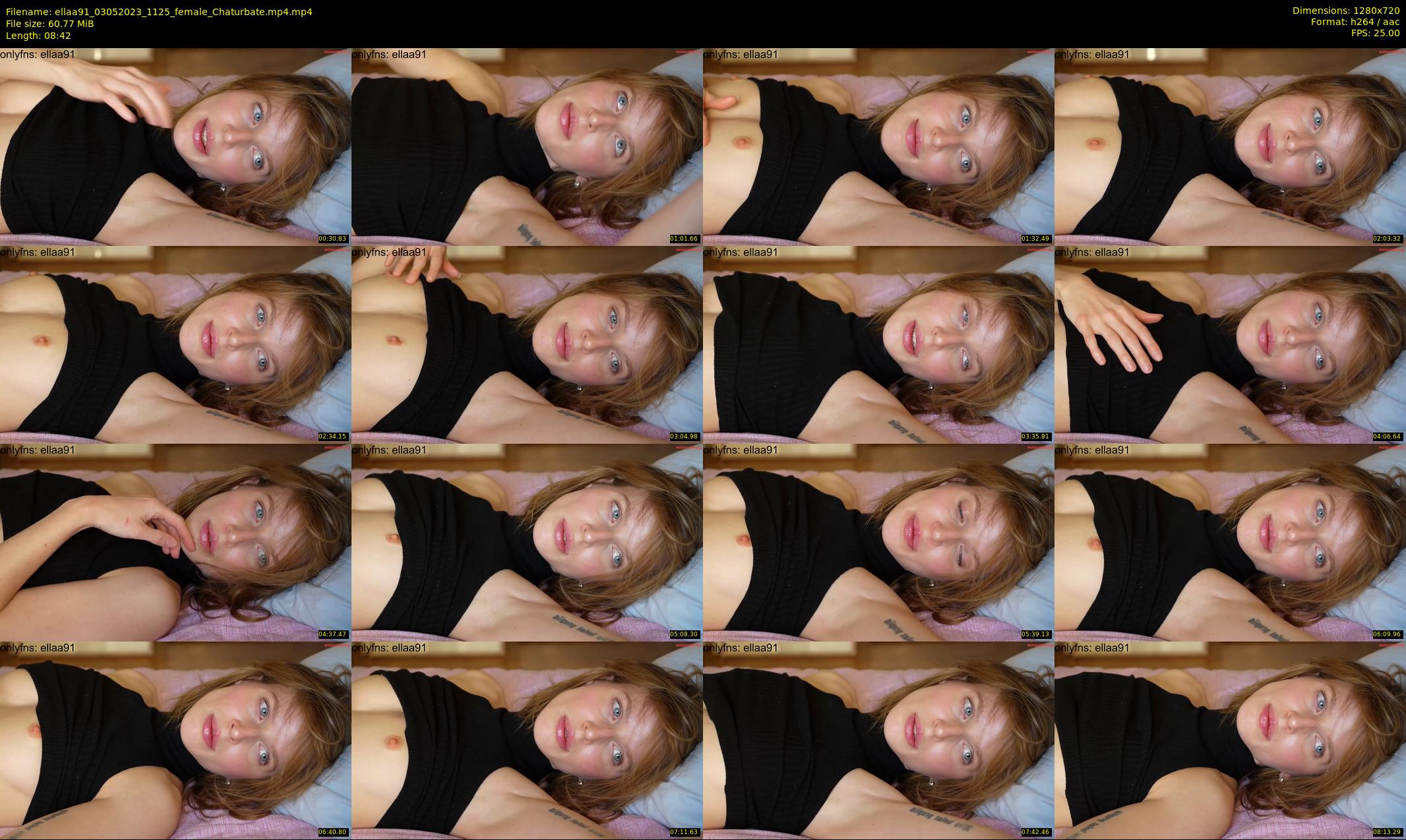 ellaa91 — 9 minute Chaturbate female cam show recording, 720p, May 3, 2023