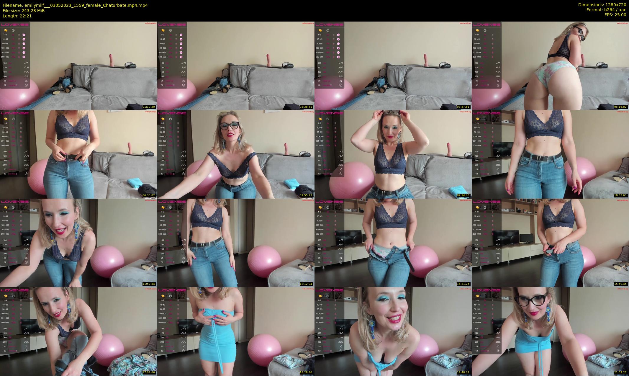 emilymilf__ — 23 minute Chaturbate female cam show recording, 720p, May 3, 2023