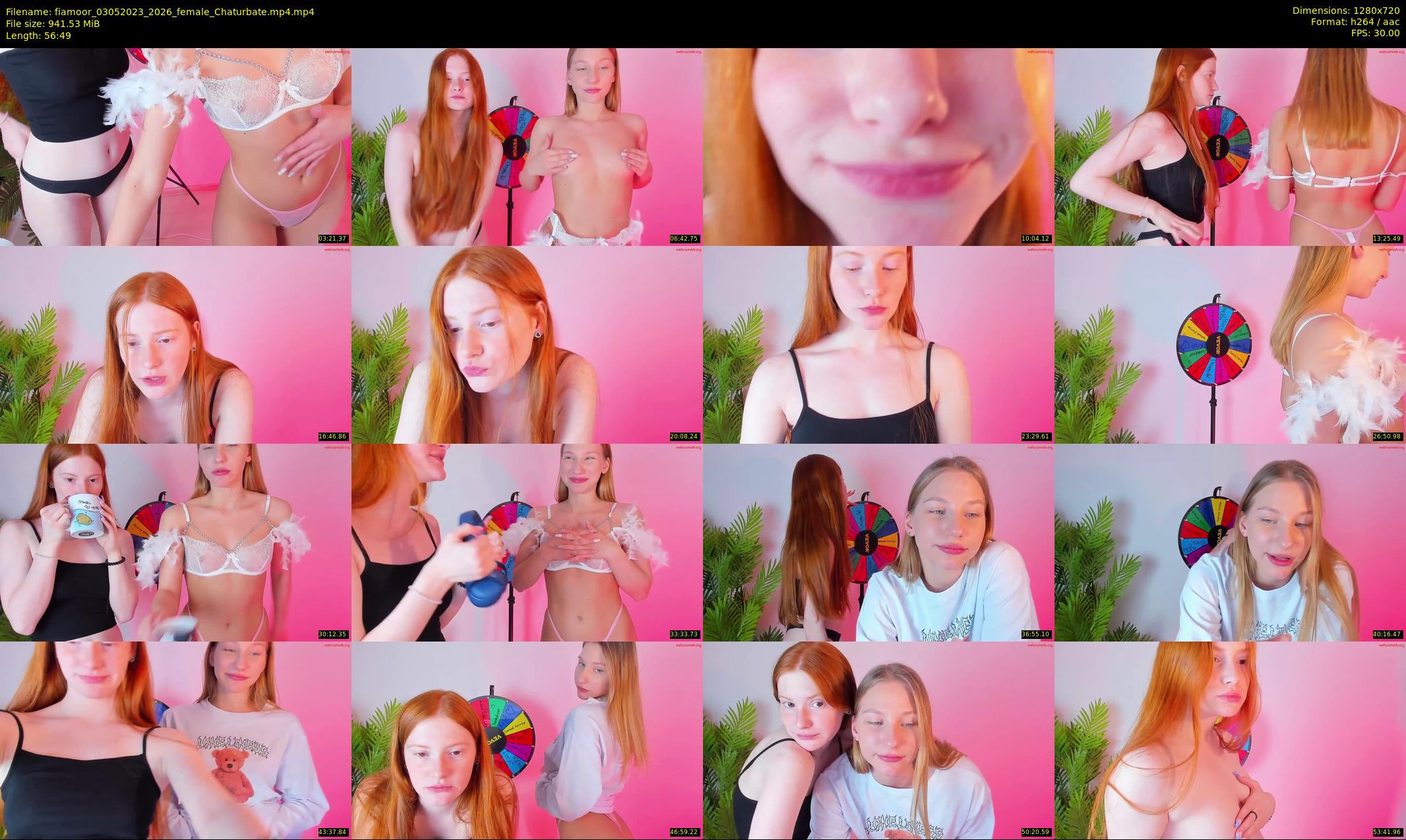 fiamoor — 57 minute Chaturbate female cam show recording, 720p, May 3, 2023