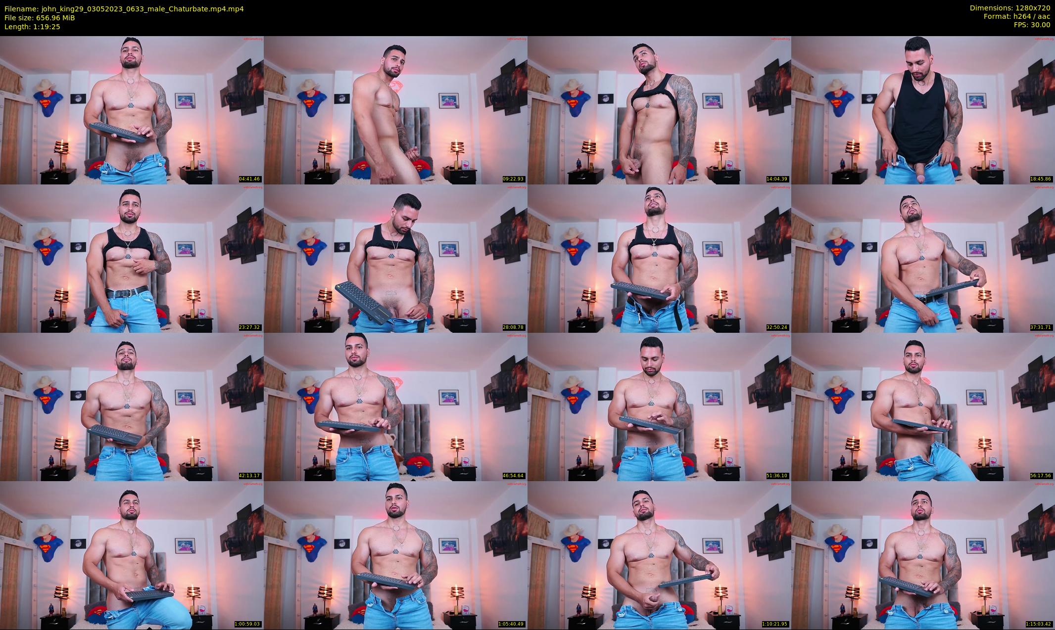 john_king29 — 80 minute Chaturbate male cam show recording, 720p, May 3, 2023