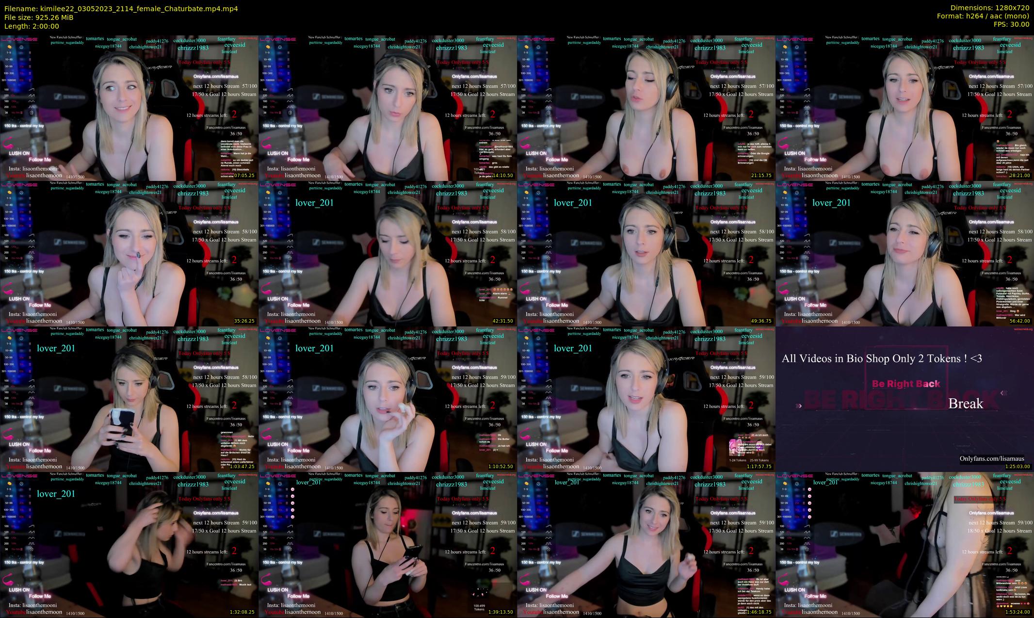 kimilee22 — 120 minute Chaturbate female cam show recording, 720p, May 3, 2023