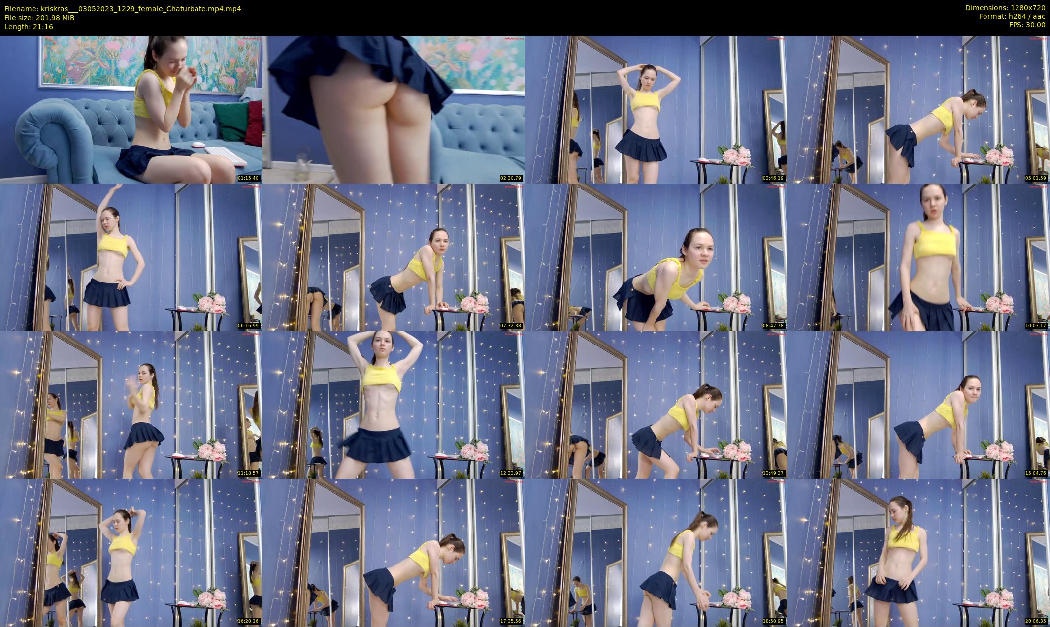 kriskras__ — 22 minute Chaturbate female cam show recording, 720p, May 3, 2023