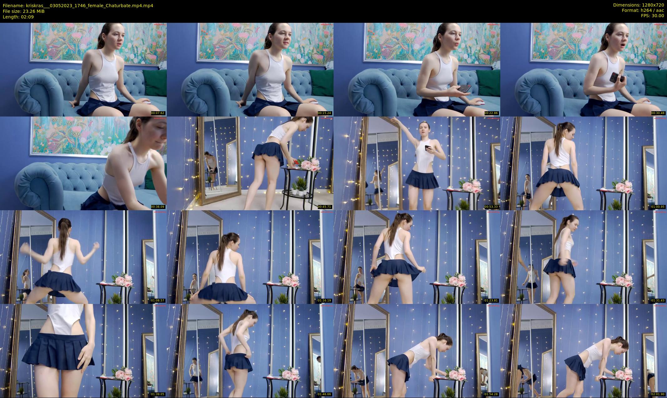 kriskras__ — 3 minute Chaturbate female cam show recording, 720p, May 3, 2023