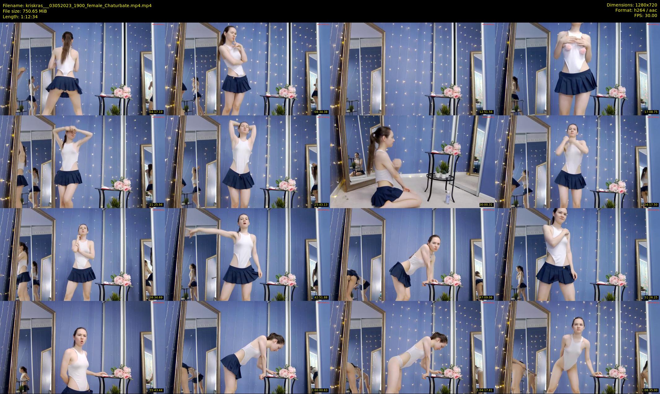 kriskras__ — 73 minute Chaturbate female cam show recording, 720p, May 3, 2023