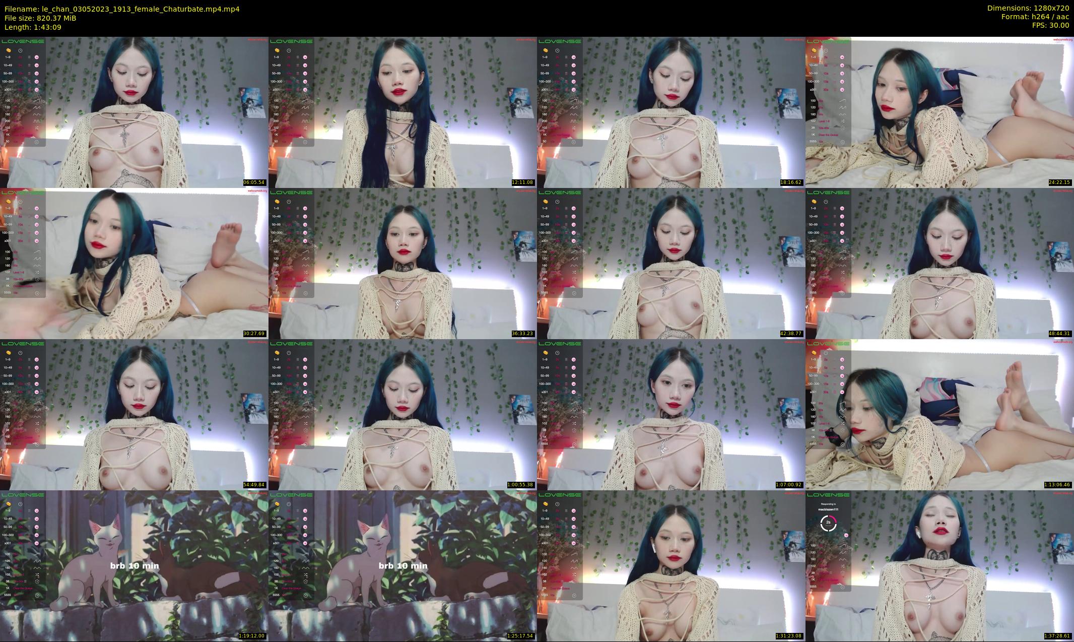 le_chan — 104 minute Chaturbate female cam show recording, 720p, May 3, 2023