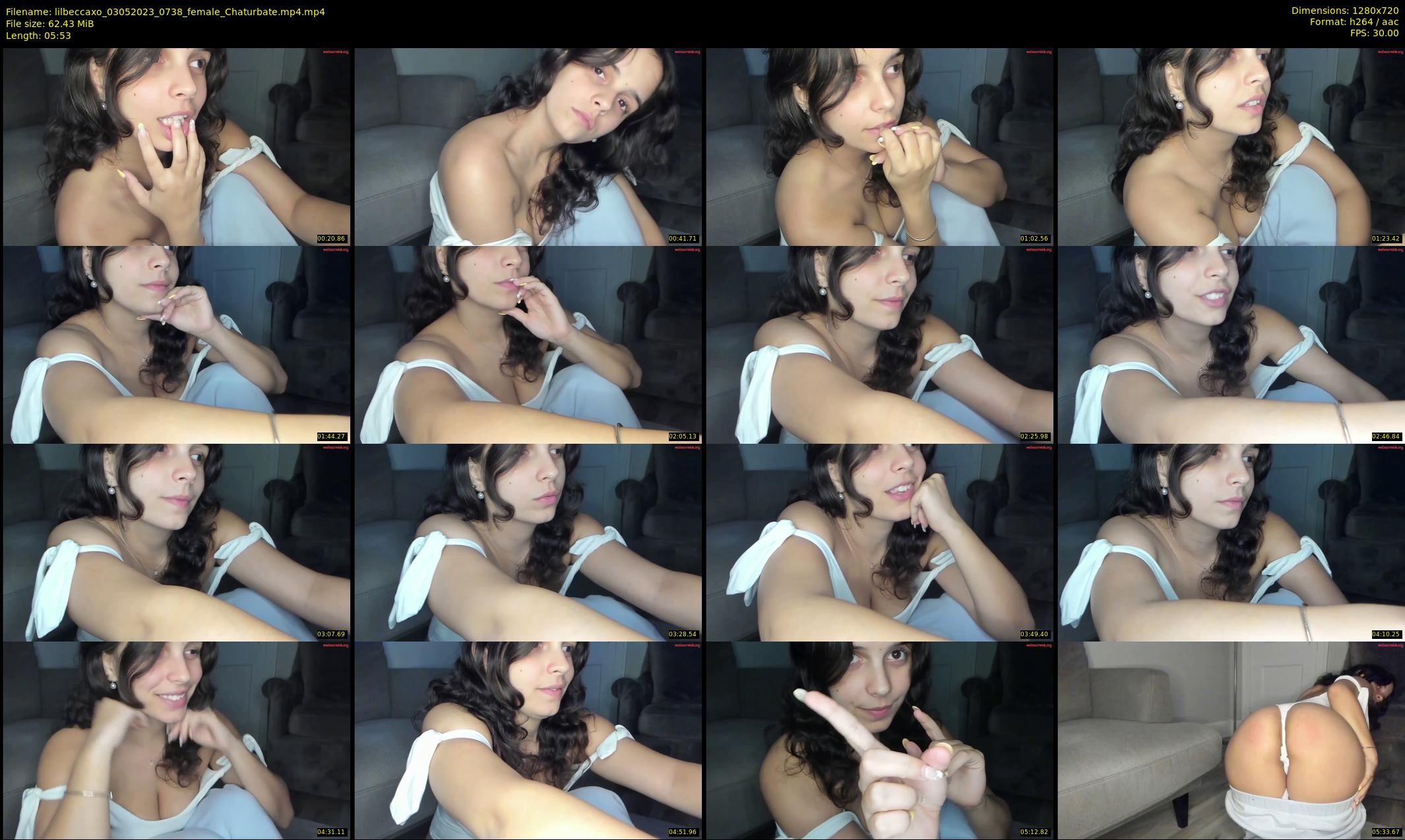 lilbeccaxo — 6 minute Chaturbate female cam show recording, 720p, May 3, 2023
