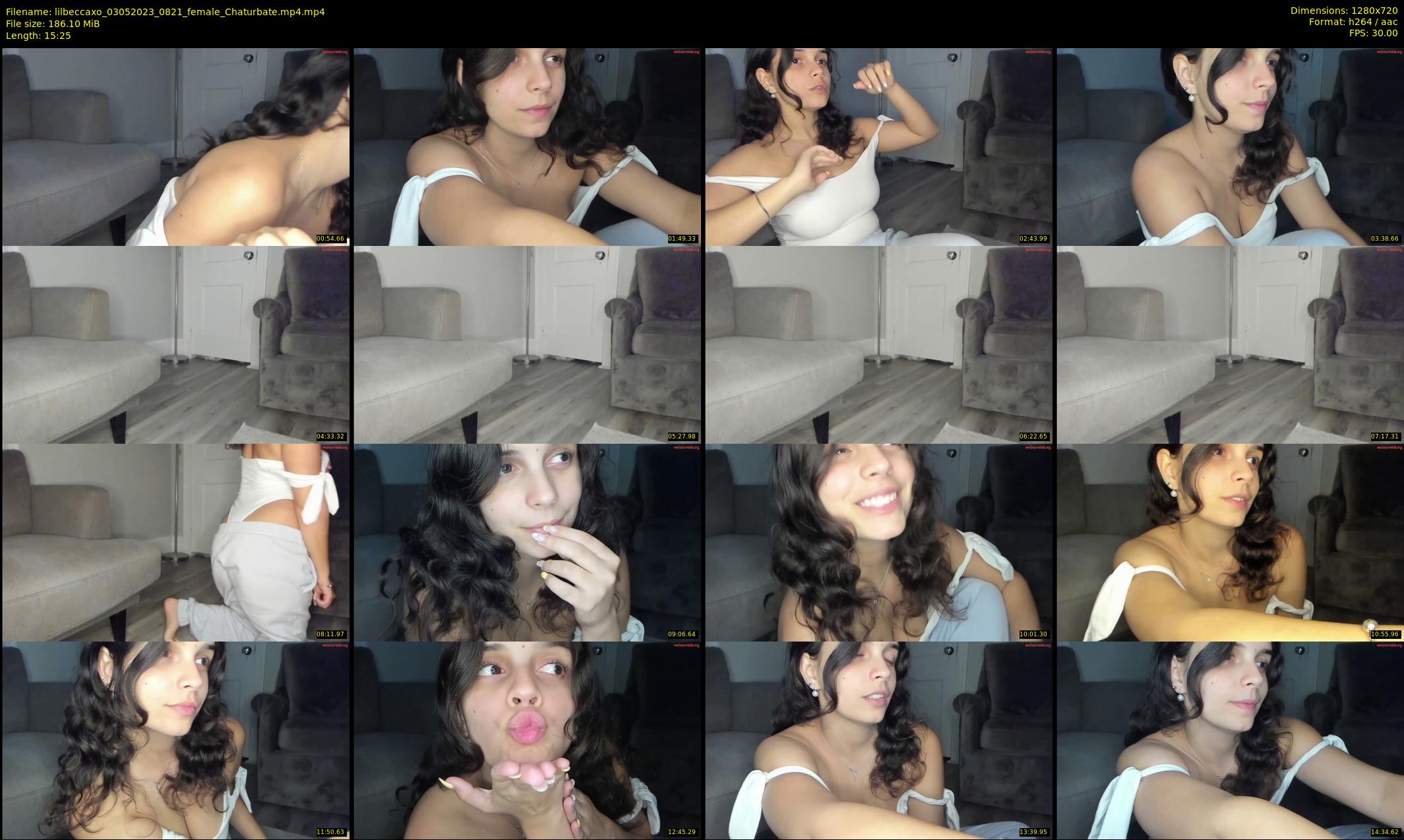 lilbeccaxo — 16 minute Chaturbate female cam show recording, 720p, May 3, 2023