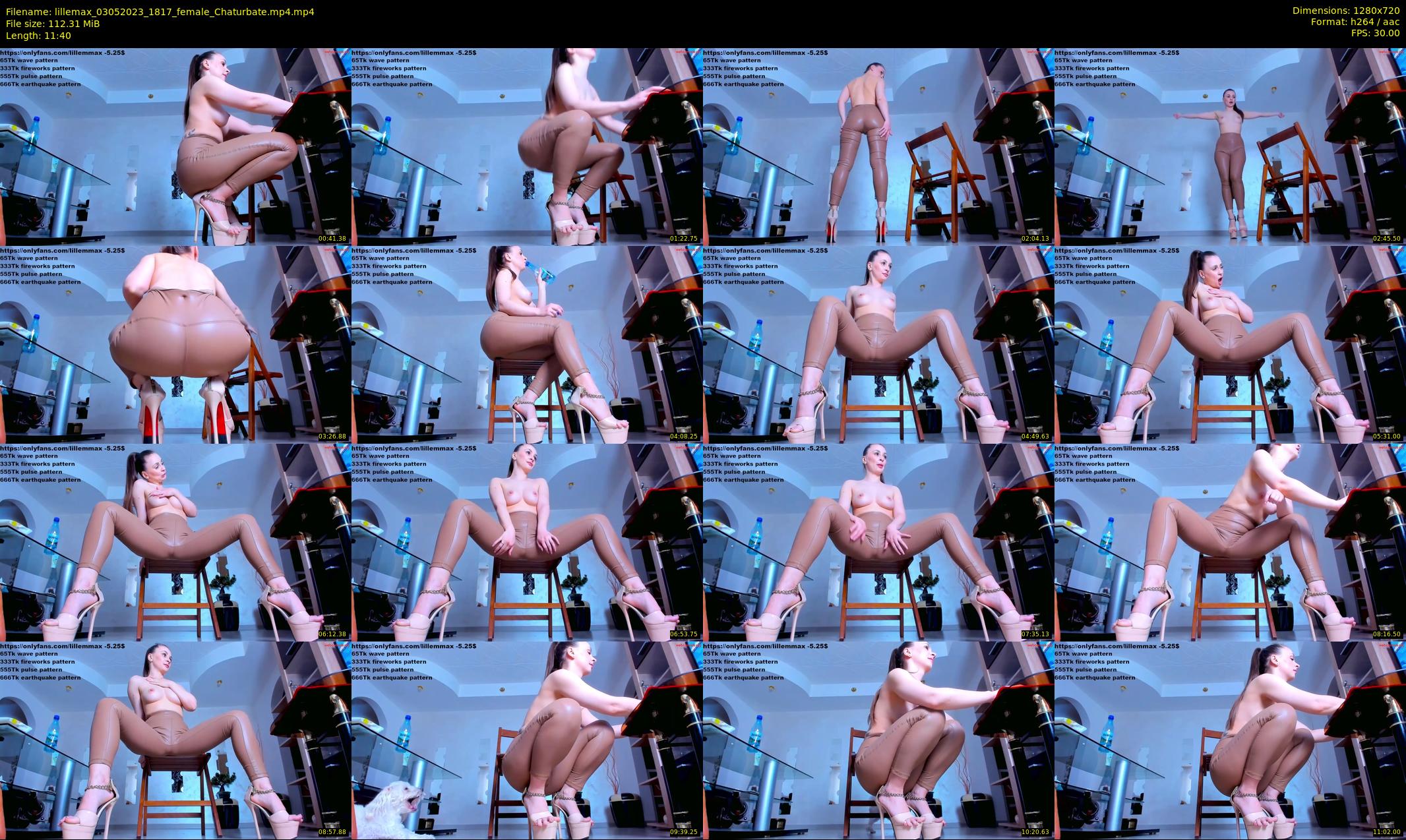 lillemax — 12 minute Chaturbate female cam show recording, 720p, May 3, 2023
