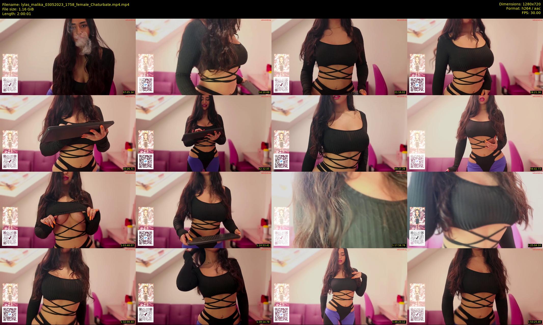 lylas_malika — 121 minute Chaturbate female cam show recording, 720p, May 3, 2023