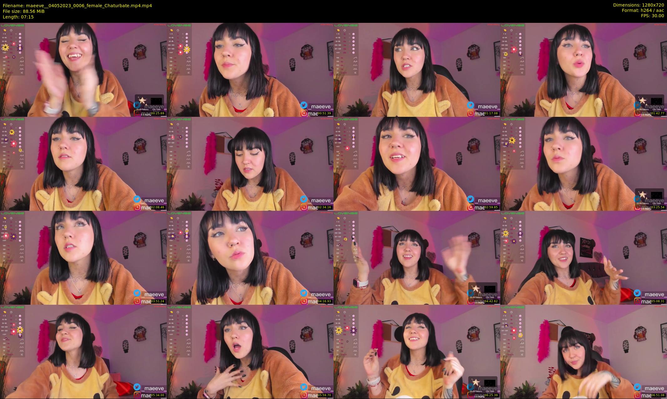 maeeve_ — 8 minute Chaturbate female cam show recording, 720p, May 4, 2023