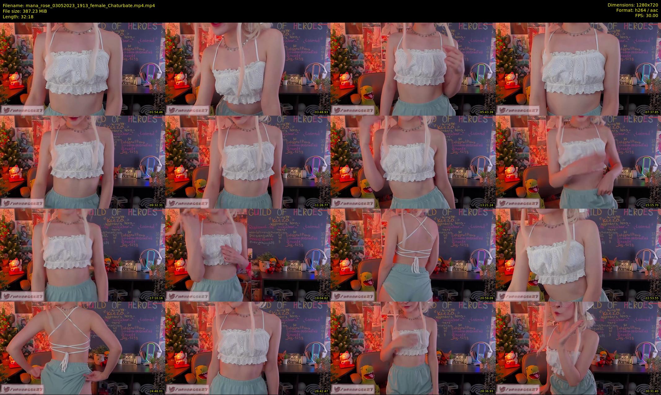 mana_rose — 33 minute Chaturbate female cam show recording, 720p, May 3, 2023